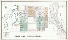 Hamilton City - Wards 3, 4 - Part, Wentworth County 1875